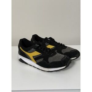 Diadora N9002 LUX Black Rich Gold‎ Snakers 501.178351 Mens Size 11